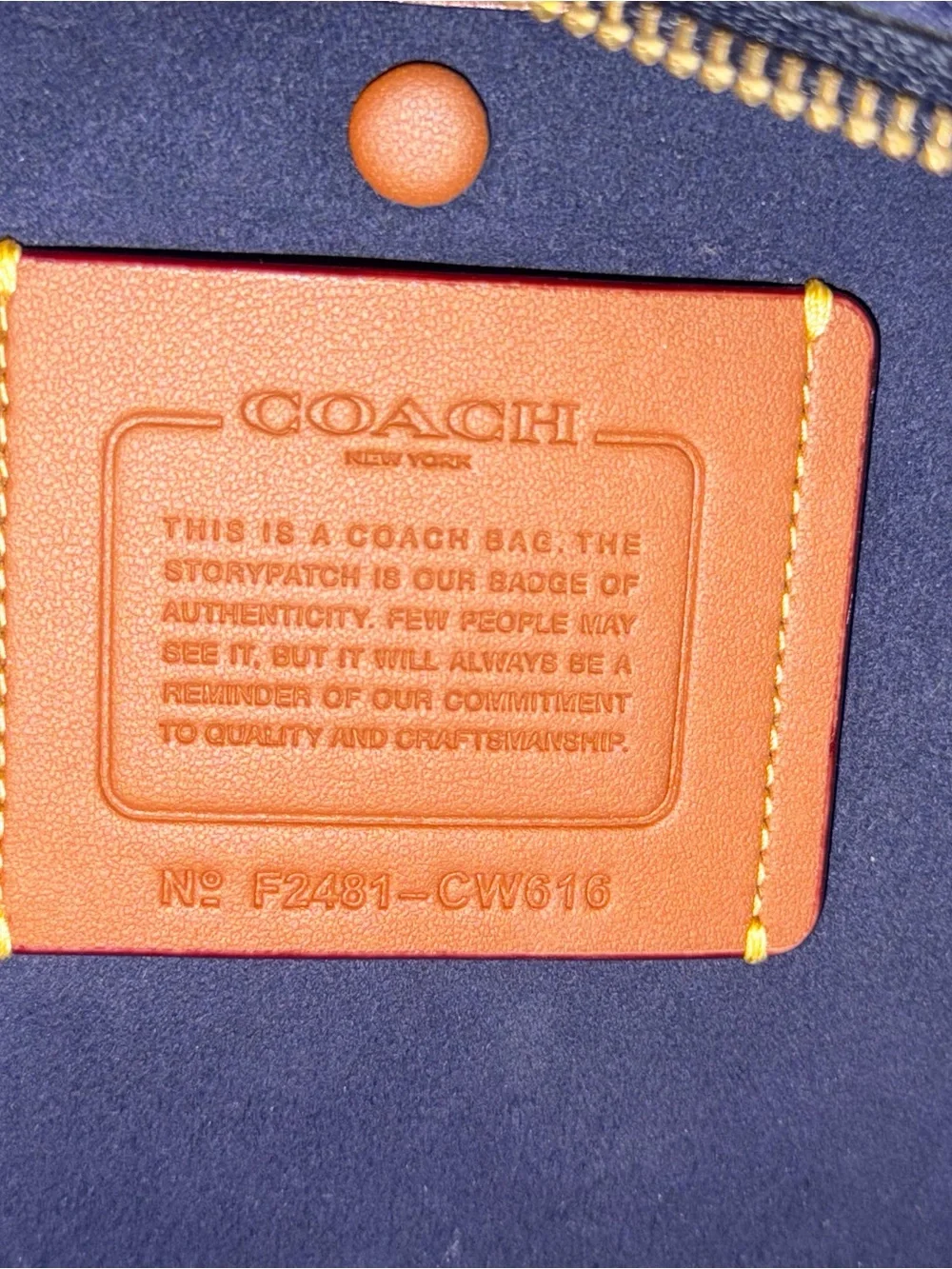 Coach Empire 40 - Navy Blue - Picture 2 of 12